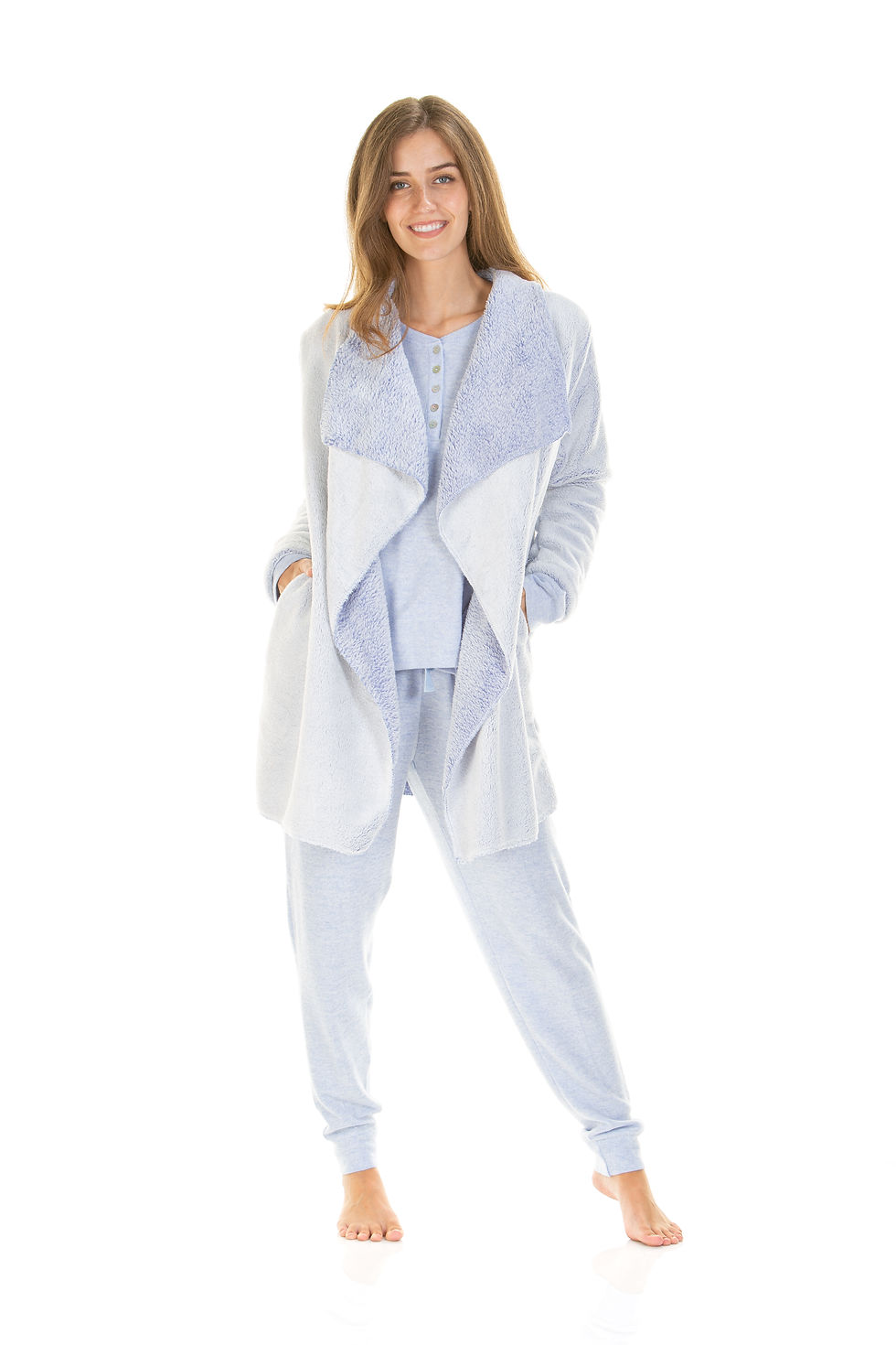 Thumbnail: Women's Luxury Longpile Super Soft Waterfall Robe