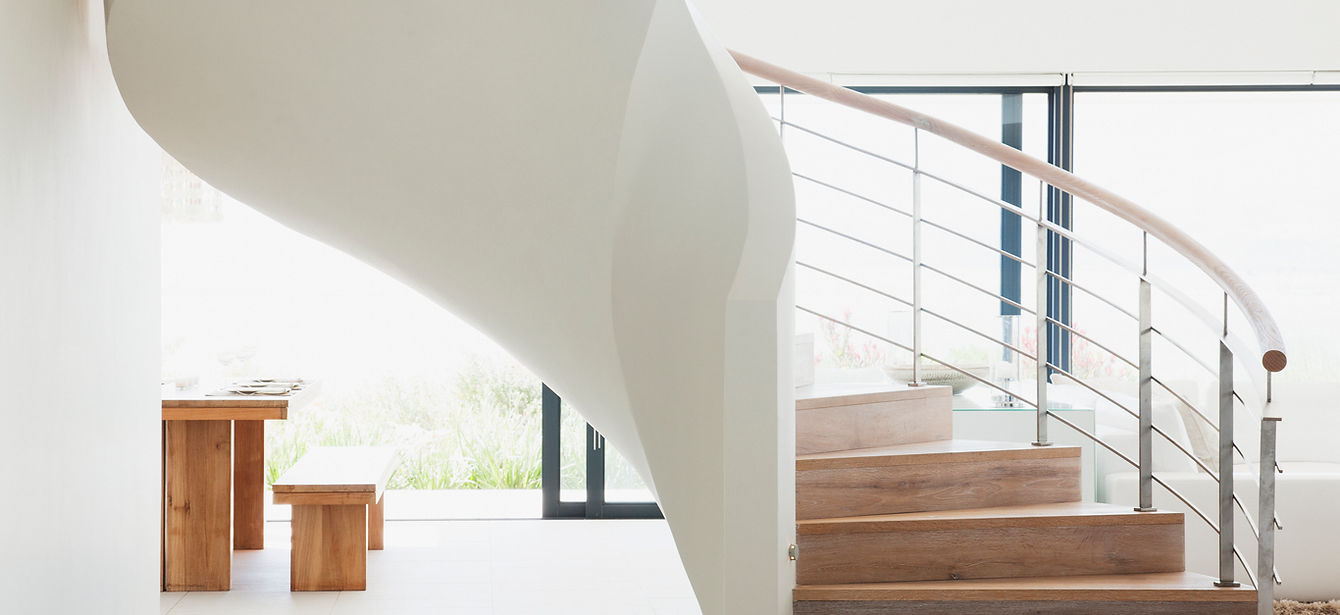 White Wooden Staircase