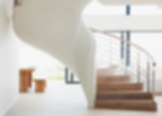 White Wooden Staircase