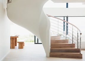 White Wooden Staircase