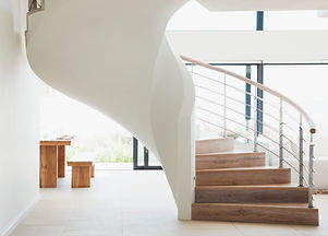White Wooden Staircase