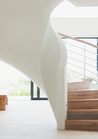 White Wooden Staircase