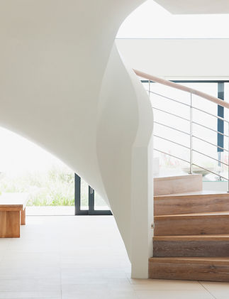 White Wooden Staircase
