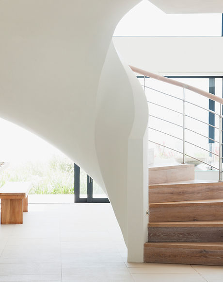 White Wooden Staircase
