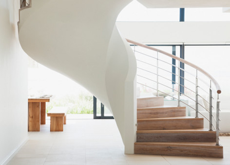 White Wooden Staircase