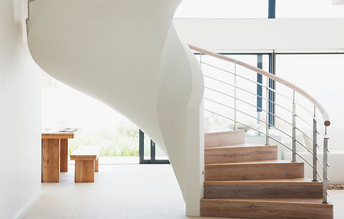 White Wooden Staircase