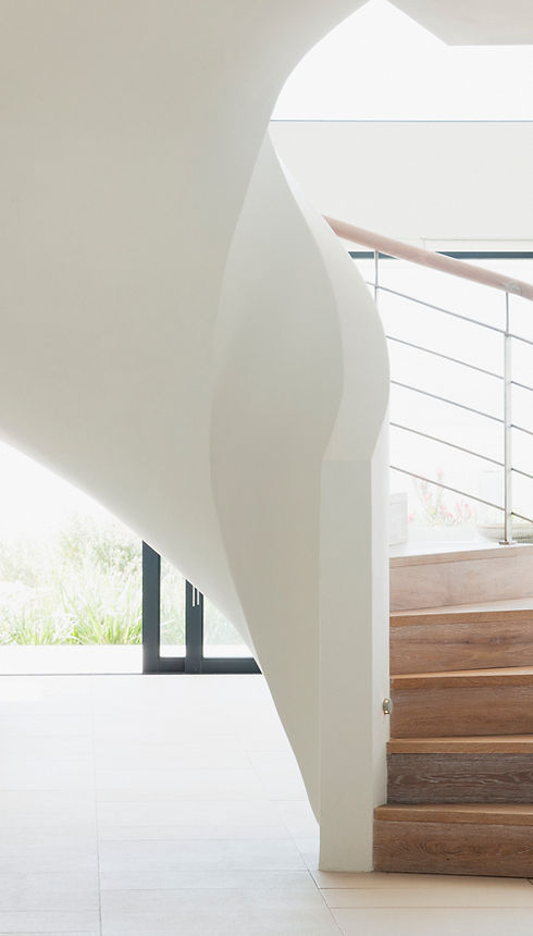 White Wooden Staircase