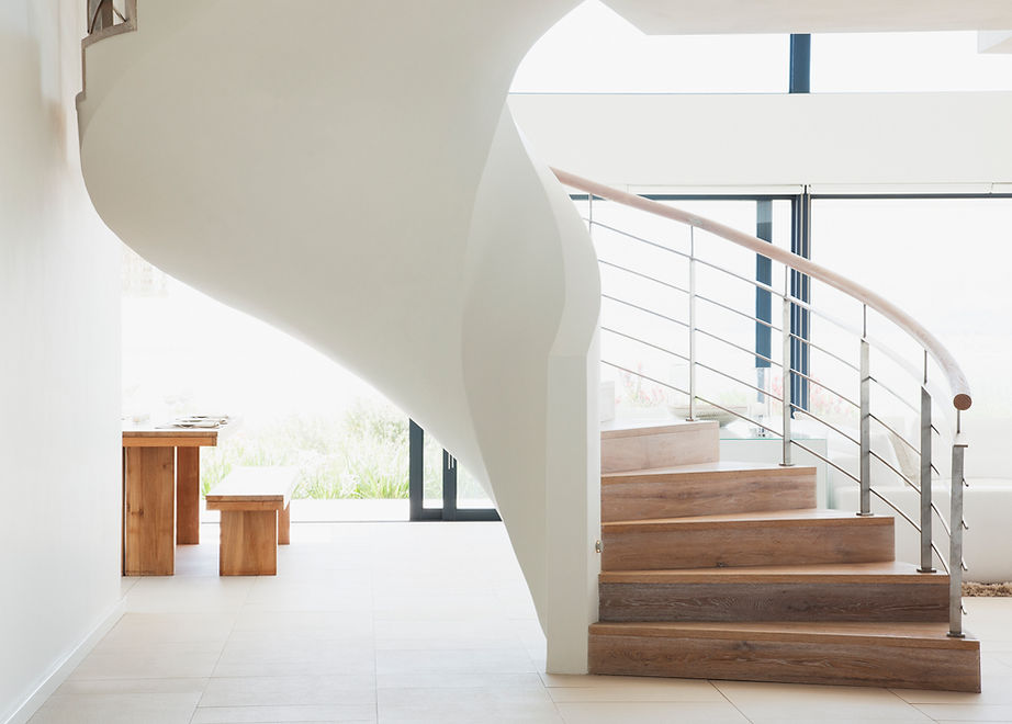 White Wooden Staircase