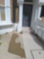 Drain pipe being repaired