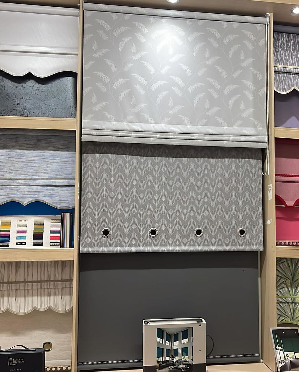 Roller blind samples