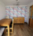 Flowered wall paper