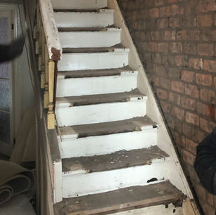 Joinery work on a staircase