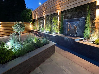 External lights on a patio