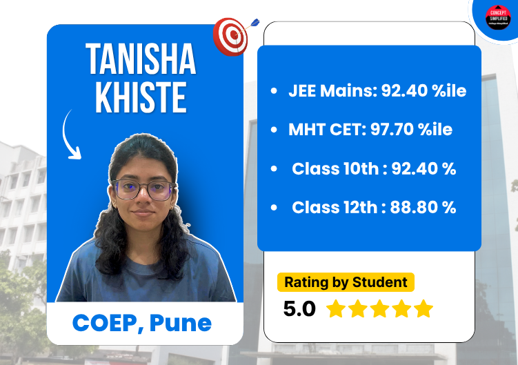 Turning Choices into Confidence: Tanisha Khiste’s Journey to COEP