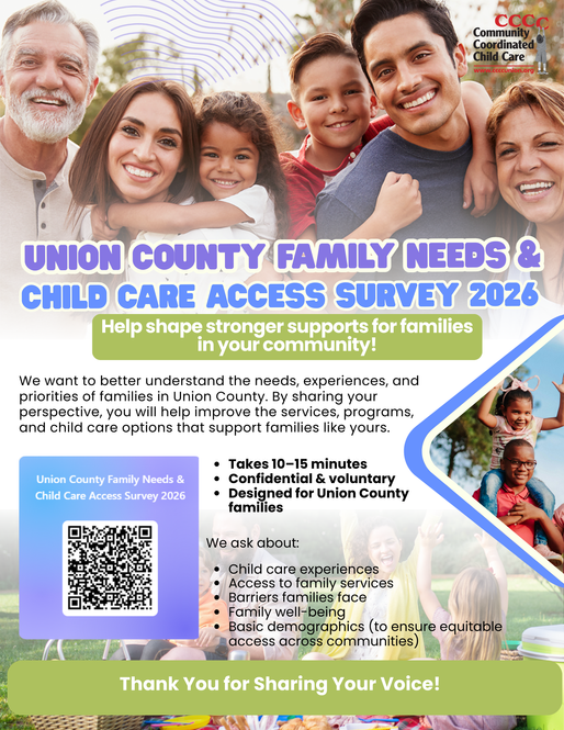 Union County Family Needs & Child Care Access Survey 2026