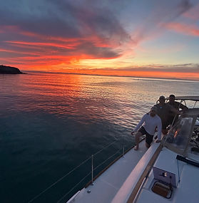 students in sailboat at end of training day