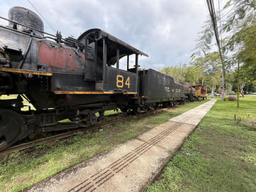 Old train on display
