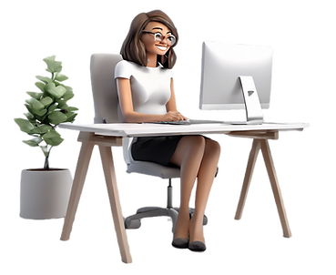 Woman sitting at desk