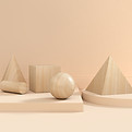 Geometric Wooden Shapes