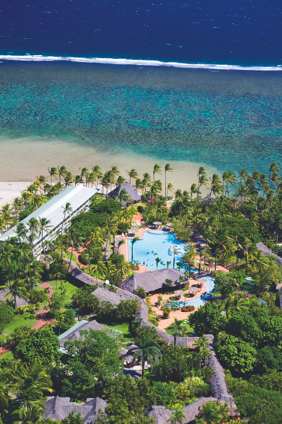 Aerial - Outrigger Fiji Beach Resort