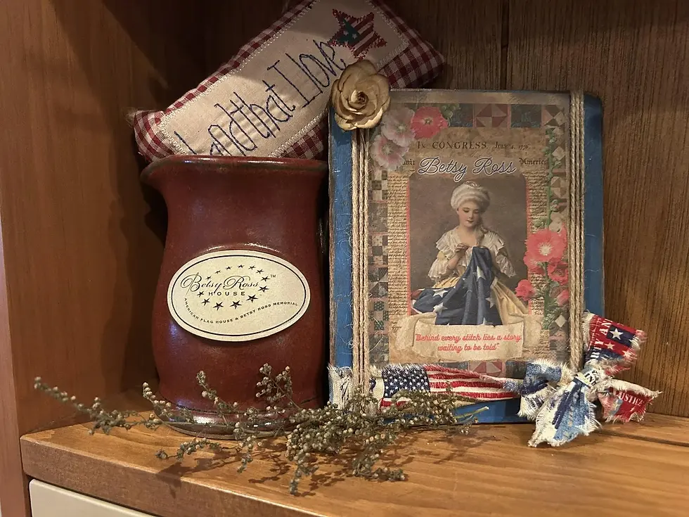 Thumbnail: Antique Inspired Postcard in Wood Make-Do Frame