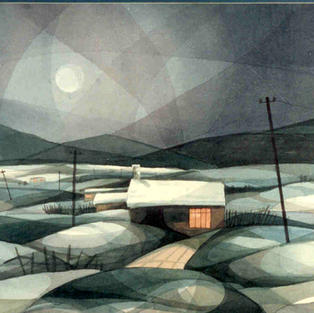 北鄉冬夜 水彩 50 x 65 cm 1982.JPG