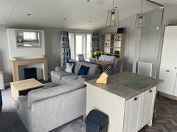 Lounge and view from front to Kitchen
