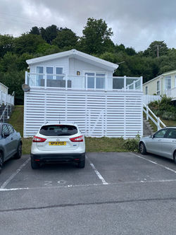 Front of Lodge with storage underneath
