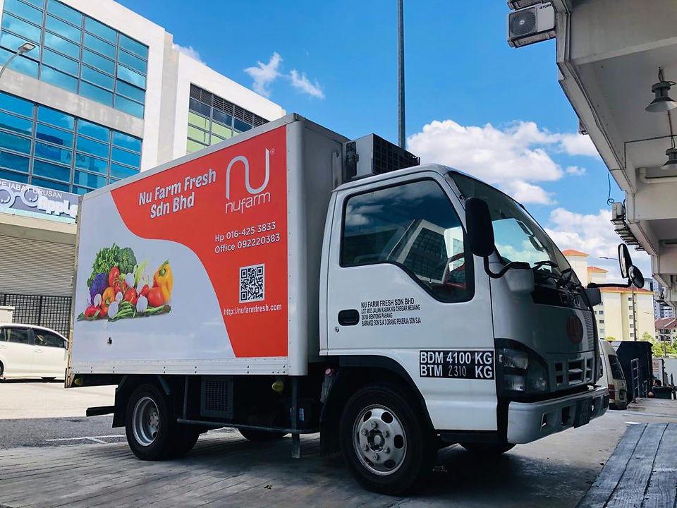 Lorry logo and sticker layout design for a corporate client