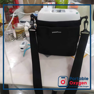Instruction manual for how to use portable oxygen tank placed on table