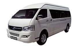 Van 18 seater sesuai untuk rombongan ke Gunung Jerai