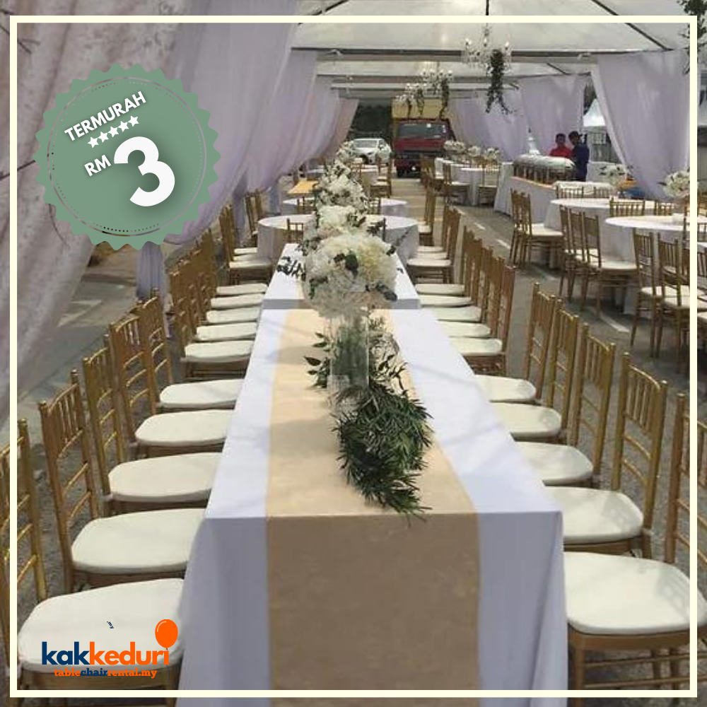 Kak Kenduri customer event 18 — table and chair setup
