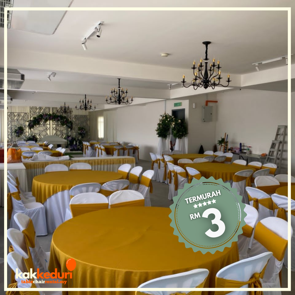 Kak Kenduri customer event 3 — table and chair setup