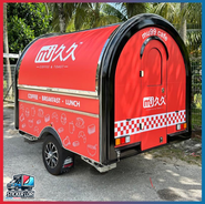 Reka bentuk sticker lori untuk lori penghantaran ekspres

