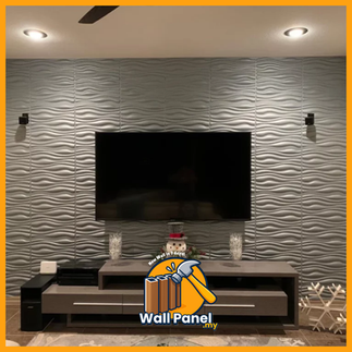 Aluminium wall panel installed on an exterior wall for a sleek modern look.