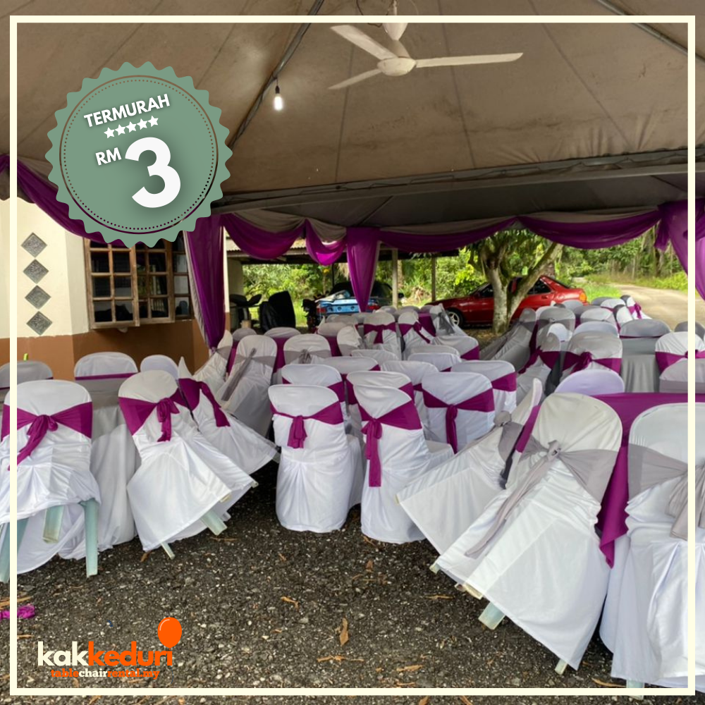 Kak Kenduri customer event 8 — table and chair setup