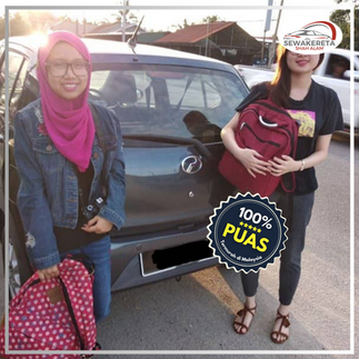 Kereta sewa murah disediakan untuk pelanggan bajet.