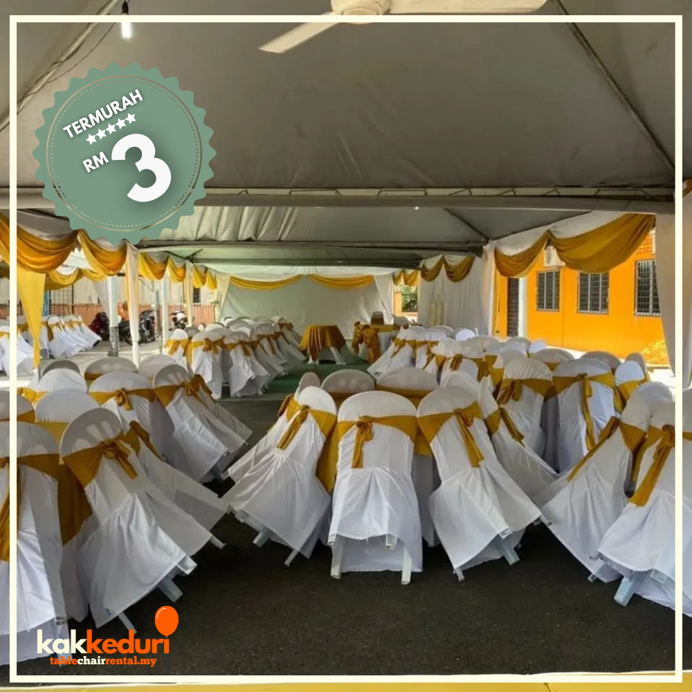 Kak Kenduri customer event 21 — table and chair setup