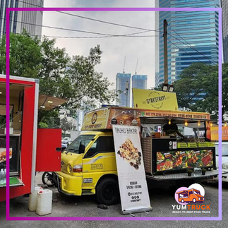 Food truck KL available for coffee, burger, and dessert stalls