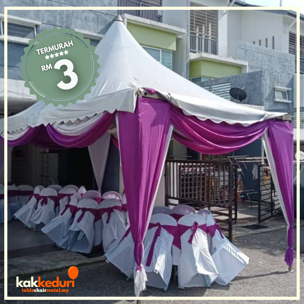 Kak Kenduri customer event 2 — table and chair setup