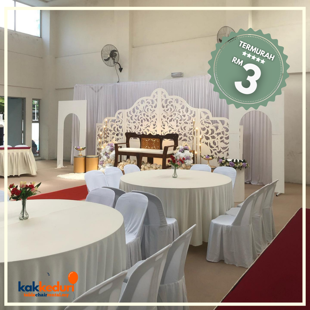 Kak Kenduri customer event 20 — table and chair setup
