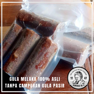 Gula merah ketul tradisional untuk masakan di Perak