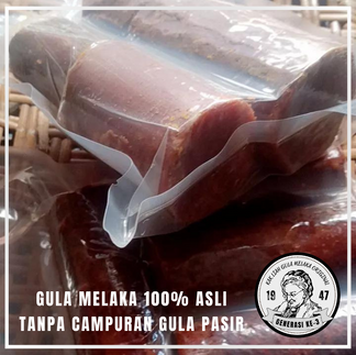 Gula aren tulen dalam bentuk ketul di Terengganu
