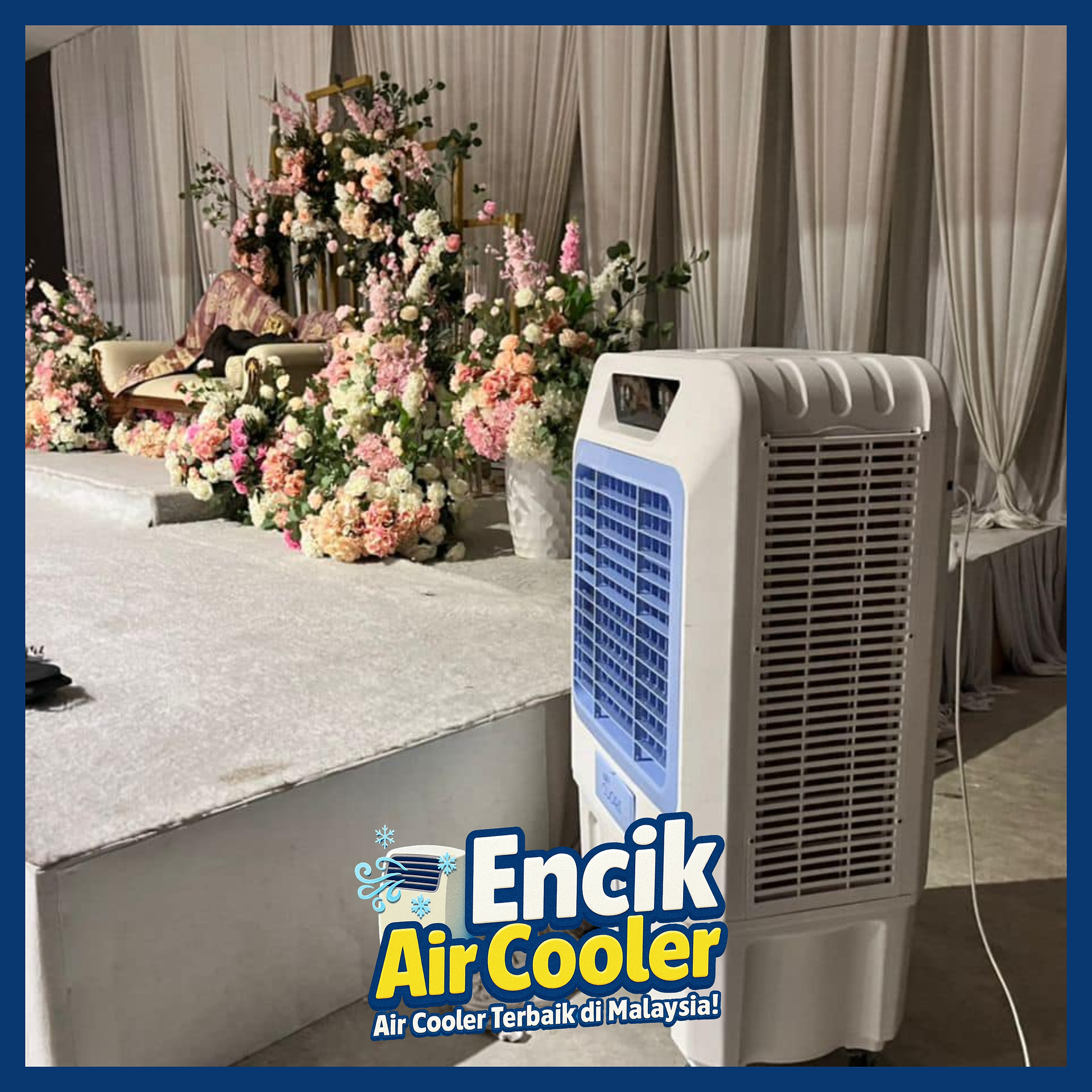 Midea air cooler portable digunakan di Terengganu