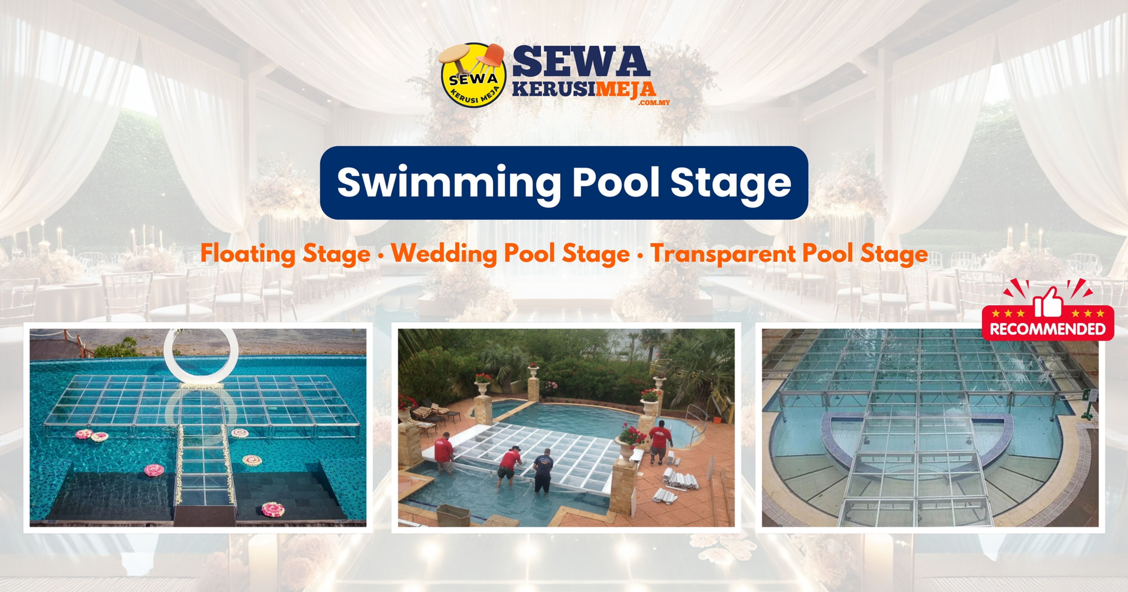 Swimming Pool Stage Setup | Same Day Setup and Installation