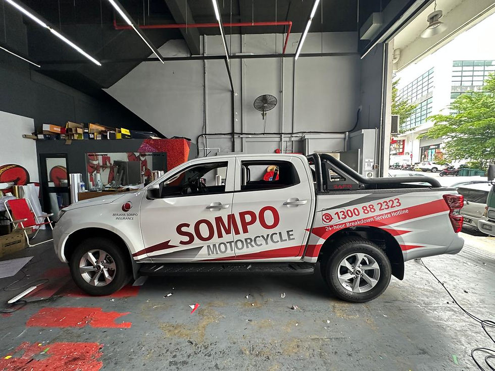 car wrap design Kajang with full body commercial branding