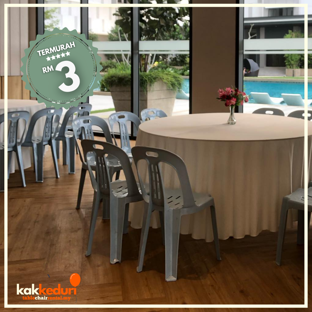 Kak Kenduri customer event 10 — table and chair setup