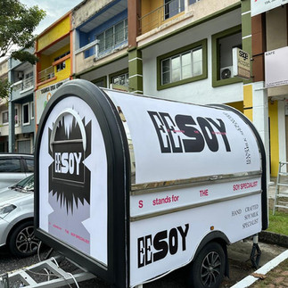 Custom die-cut stickers for company branding and logos in Bangi