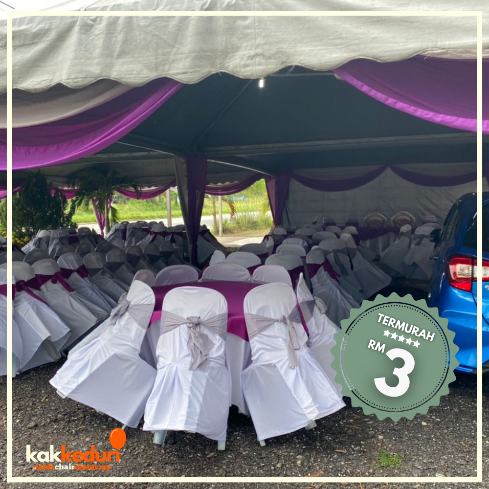 Kak Kenduri customer event 13 — table and chair setup