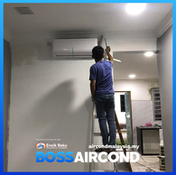 Pakej pemasangan aircond termasuk vacuum, test run dan kemasan wiring
